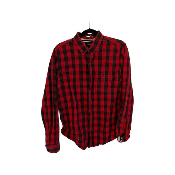 Denim and Flower Casual Button Down - Size M - Picture 1 of 2